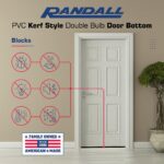 36" Kerf Slide-in Double Bulb Seal Weatherstrip Door Bottom – Durable Seal for Energy Efficiency & Draft Protection (Black) - Image 6