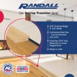 3/4" High Solid Oak Overlap | Overlaps and Transitions a 3/4" Height Difference | 3 1/2" Wide | Floor Transition | 4 Feet Long | Made in The USA - Image 4