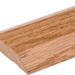 3 1/2" Wide x 5/8" Thick Oak Threshold - Pre-Finished in Natural Color Stain and Polyurethane Topcoat - Predrilled "No Show" Holes for Easy Installation (4 FT Long)