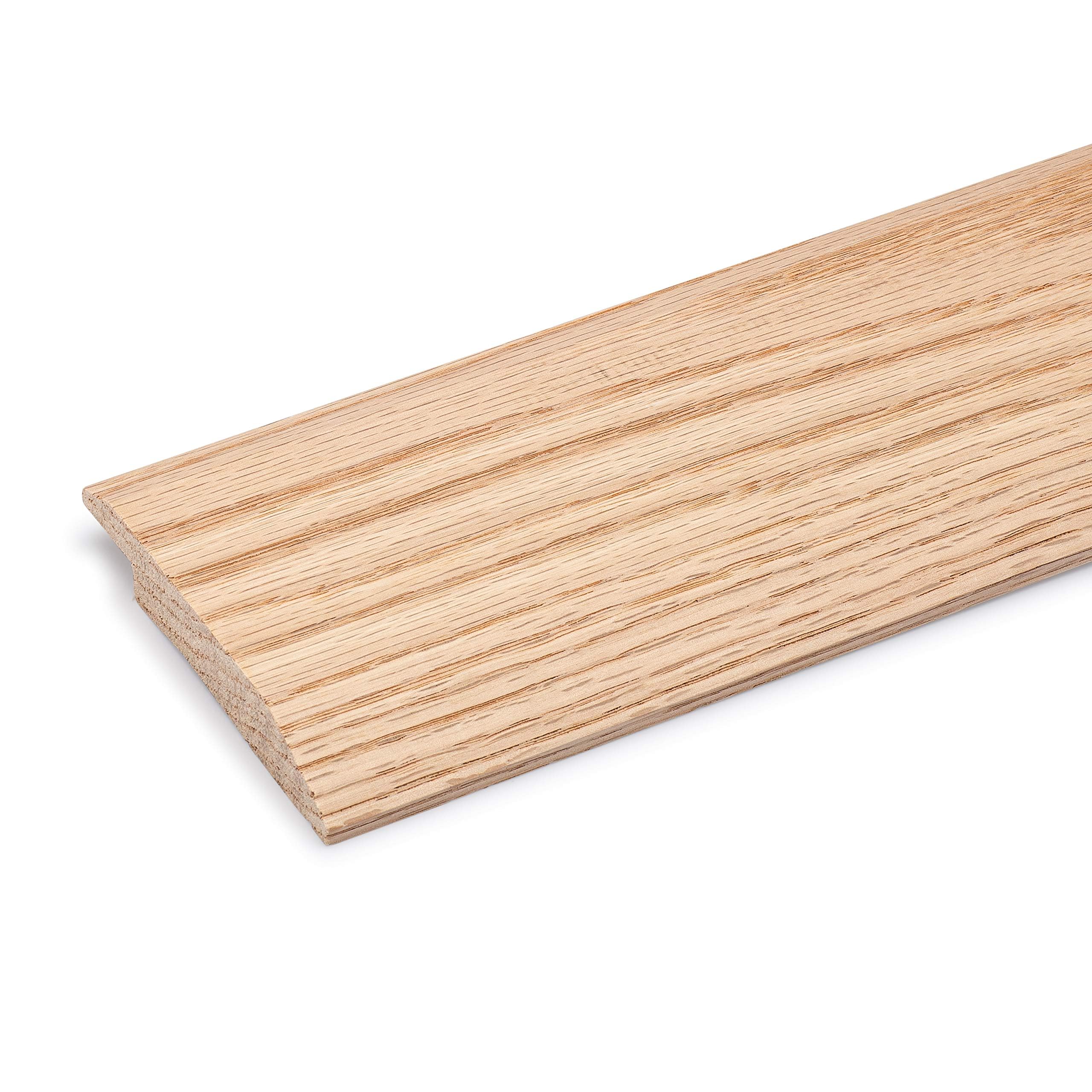Version 1.0.0 Oak Overlap Threshold 3 1/2" Wide x 5/8" Thick with 5/16" High Overlap (96 3/4" Long) - Image 1
