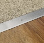 36" Long x 1 3/8" Wide Floor Seam Binder, Silver Aluminum Transition Strip for Flooring, Hammered Finish Floor Seam Cover, Carpet Edge Trim, Vinyl, Tile, Laminate & Wood Floor Gap Cover - Image 2