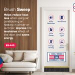 Heavy Duty Brush Door Sweep | Aluminum Holder with 3" Extra-Long Polypropylene Bristles | Weather Stripping Door Bottom Seal for Large Gaps – Exterior & Interior Doors (Gold, 48") - Image 3
