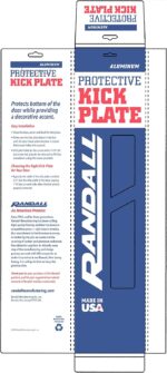 Randall Manufacturing Co., Inc | Satin Silver Kick Plate | 6” x 30” | Heavy Gauge Aluminum | Mill Finish | Mounting Holes & Screws Included for Installation | Protects from Marks & Scratches - Image 6