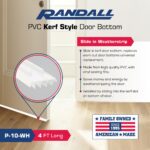 PVC Slide in Kerf Style Door Bottom with Weatherstripping Fins, 1 3/4" Wide (White, 36 1/4") - Image 2