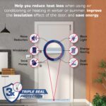 Heavy Duty Silver Triple Seal Door Sweep for Gaps up to 1"  V-62T (3 FT (36") Long) - Image 2