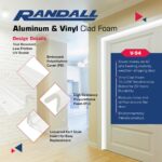 Randall Manufacturing Co., Inc | Aluminum and Q-LON Weatherstrip Doorstop Set | 2 – 84” Side Pieces & 1 – 36” Top Piece | White | Easy Installation | Made in The USA - Image 4