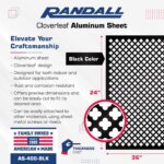 Perforated Aluminum Sheet | Radiator Sheet | Cloverleaf Design | 36 x 24 Inches | Painted Black Aluminum | Decorative Metal Sheet for Radiator Covers, Cabinets, Vents & DIY Projects | - Image 2