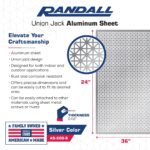 Union Jack Peforated Sheet (3' x 2', Silver, 1) - Image 2