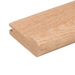 48" Long - Butt Stair Nosing Unfinished Red Oak, 3 3/8" Wide x 3/4" Thick Butt End, Stair Nose Molding, Hardwood Stair Edge Trim for Stair Treads, Flooring Transitions, Steps, and Landing Edges