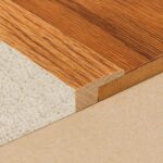 36" Pre-Finished Oak Square Edging 1-1/4" Wide x 5/16" High Overlap, 3 FT Natural Stain Oak Floor Transition Strip, Wood Flooring Edge Trim, Carpet to Wood Threshold Molding - Image 2