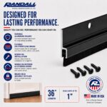 Randall Manufacturing Co., Inc | Door Sweeps – Aluminum & Brush | Brush Sweeps for Gaps Up to 1” | Black Holder | 3 Feet | Fill Gaps & Keep Unwanted Debris Out - Image 4