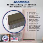 Adhesive Backed Brush Sweep Door Sweep (Brown, 3 FT - 3/4" Long Brush) - Image 3