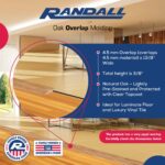 Randall 3 FT - 4.5MM Oak Overlap Edging for Laminate Floor and Luxury Vinyl Tile (Pre-Finished Natural Color Stain) - Image 2