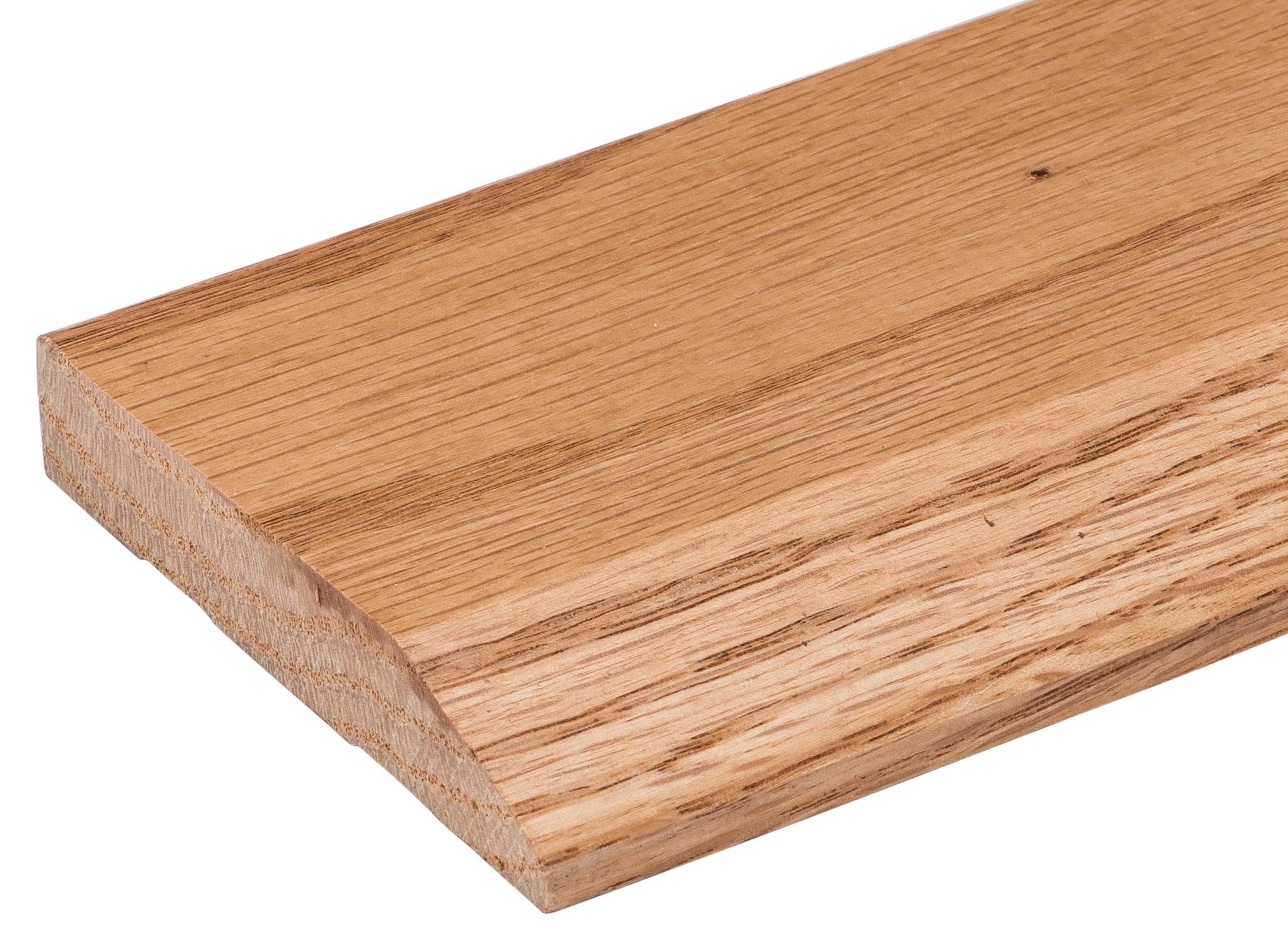 Version 1.0.0 3 1/2" Wide x 5/8" High Pre-Finished Oak Half Threshold, 48" Long Solid Red Oak Butt Up Floor Transition Strip, Wood Reducer Door Threshold for Uneven Floor Heights, - Image 1