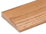 3 1/2" Wide x 5/8" High Pre-Finished Oak Half Threshold, 36" Long Solid Red Oak Butt Up Floor Transition Strip, Wood Reducer Door Threshold for Uneven Floor Heights,