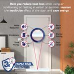 White Heavy Duty Triple Seal Door Sweep USA Made (3 FT Long) - Image 2
