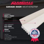 7-Foot Vinyl Uniflex Vinyl Garage Seal for Top and Sides (Bright White) - Image 3