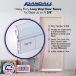 Heavy Duty Aluminum Door Sweep with Long Vinyl Seal, 3 FT White Door Bottom Weatherstrip, Draft Stopper for Exterior & Interior Doors, Easy Install Door Seal for Drafts, Dust & Insects - Image 2