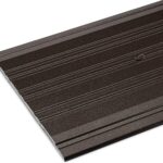 6" x 1/4" Fluted Aluminum Threshold – Dark Bronze | Heavy Duty 6 Inch Wide x 1/4 Inch High Door Saddle | Pre-Drilled Countersunk Holes, Screws Included, Cut to Size |  by Randall Mfg (3 FT)
