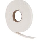 Weather Stripping Foam Tape, 17 Ft Door Seal Strip, EVA Material, High Density 1/4" Thick, No Residue Adhesive, Weatherproof Door Seal Strip for Sliding Door, Windows, White (2" Wide)