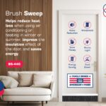 Heavy Duty Brush Door Sweep | Aluminum Holder with 3" Extra-Long Polypropylene Bristles | Weather Stripping Door Bottom Seal for Large Gaps – Exterior & Interior Doors (Clear Anodized, 48") - Image 3