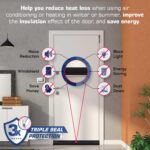Brown Heavy Duty Silver Triple Seal Door Sweep for Gaps up to 1"  V-62T-BR (3 FT Long) - Image 2