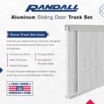 1/2" X 6' Aluminum Sliding Door Track (6') - Image 2