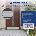 Randall Manufacturing Co., Inc | Satin Silver Kick Plate | 6” x 30” | Heavy Gauge Aluminum | Mill Finish | Mounting Holes & Screws Included for Installation | Protects from Marks & Scratches - Image 4