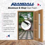Aluminum and Q-LON Weatherstrip Door Stop Set 2-84" Pieces and 1-36" Piece (Silver and Black) - Image 5