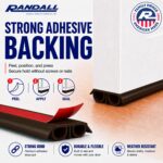 Randall Manufacturing 36" PVC Double Bubble Seal Self Adhesive Door Bottom, Stick-On Under Door Draft Stopper, Door Sweep Replacement for 1-3/4" to 2" Doors, Seals Gaps up to 1/2" (Brown) - Image 4