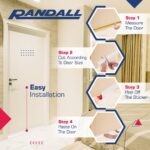 Adhesive Backed Door Draft Stopper – Silicone Under Door Sweep for Interior & Exterior Doors, Noise & Air Insulation, Self Stick Weather Stripping Door Seal, 2" W x 39" L (Clear) by Randall Mfg - Image 6