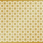 Union Jack Peforated Sheet (3' x 3', Powder Coated Dark Gold, 1 Sheet)