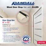 Streamline Pattern Door Stop Set, with Q-LON Weatherstrip 2-7 FT (84") Pieces and 1-3 FT (37") Piece (Black Q-LON WEATHERSTRIP) - Image 2