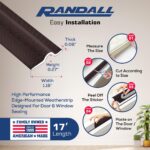 17' Long Self-Adhesive PU Foam Weather Stripping Seal Strip for Doors and Windows – Window Weatherstrip, Door Seal Strip, Draft Stopper, Soundproofing Weather Seal for Filling Gaps (Brown) - Image 2