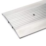 6 FT Aluminum Threshold, 72 3/4" Long x 8" Wide x 1/2" High Heavy Duty Corrugated Door Sill, Pre-Punched Holes, Screws Included,