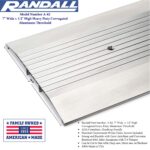 7" Wide x 1/2" Heavy Duty Corrugated Aluminum Threshold  (8 FT (96 3/4") Long) - Image 2