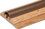 Solid Oak Pre-Finished Adjustable Threshold for Gaps 1" to 1 1/2" Between Door Bottom and Floor (48 3/4" Long)