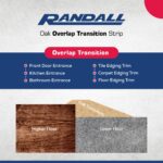 Oak Floor Transition Reducer Strip – 48" x 2 1/2" Wide Wood Threshold Transition for 1/2" Flooring, Red Oak Transition Strip, Wooden Threshold for Doorways, Floor Reducer Transition Strip - Image 4