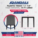 Randall Manufacturing 1/4" Plastic Sliding Door Track (White, 3 FT Long) - Image 4